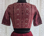 Load image into Gallery viewer, Rusted Red Shibori with Kutch Mirror work
