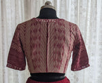 Load image into Gallery viewer, Deep Maroon Shibori with Kutch Mirror work
