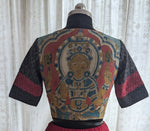 Load image into Gallery viewer, Rustic Black–Red Ikat Blouse
