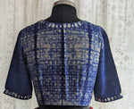 Load image into Gallery viewer, Ink Blue Shibori with Kutch Mirror work
