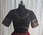 Load image into Gallery viewer, Sugandhi Kalamkari with Kutch Embroidered Blouse
