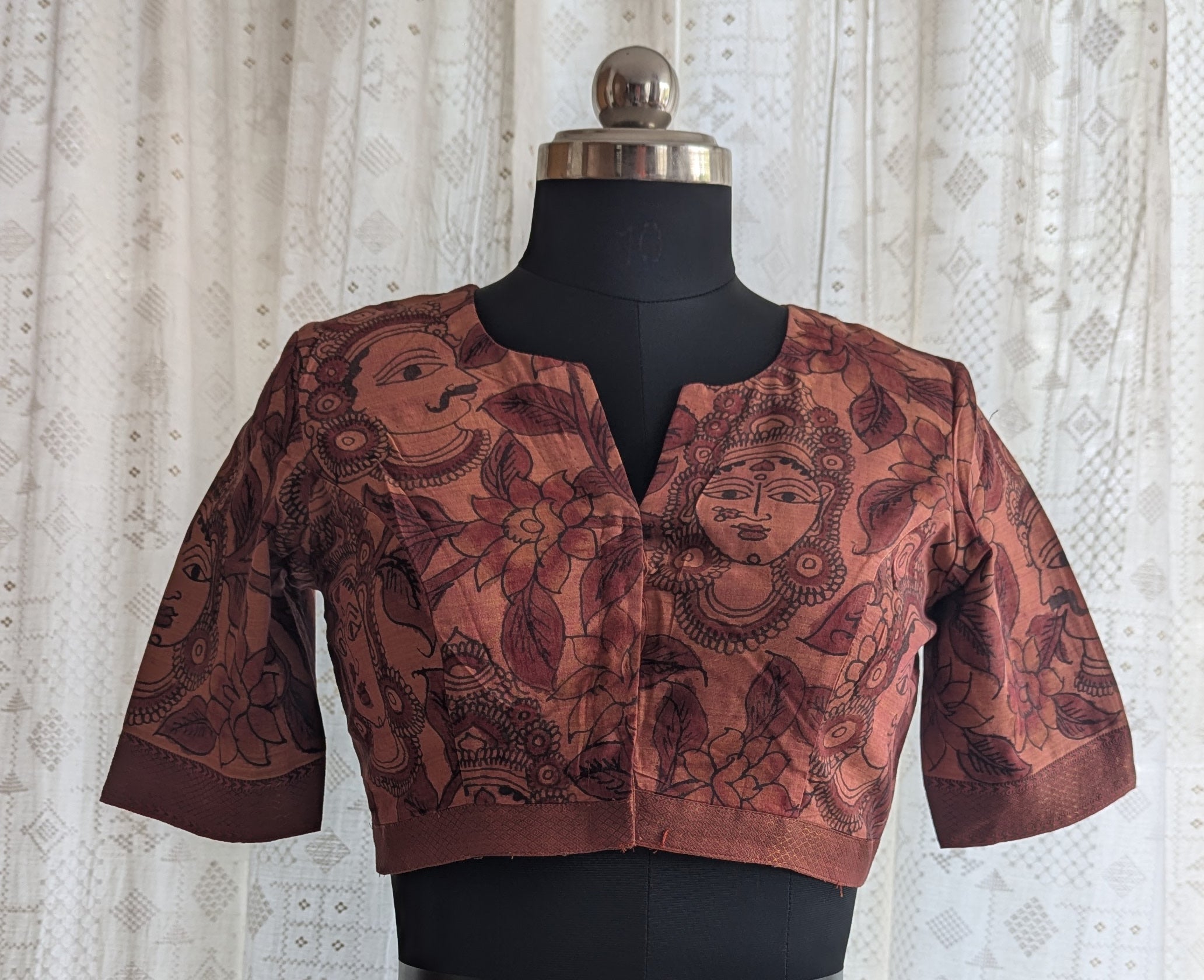 Darbar Elegance Kalamkari Blouse