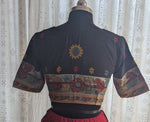 Load image into Gallery viewer, Sugandhi Kalamkari with Kutch Embroidered Blouse

