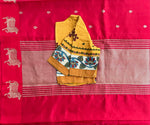 Load image into Gallery viewer, Kamdhenu Red Handwoven Silk Saree
