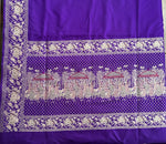 Load image into Gallery viewer, Kamdhenu Violet Handwoven Silk Saree
