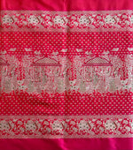 Load image into Gallery viewer, Kamdhenu Red Orange Handwoven Silk saree
