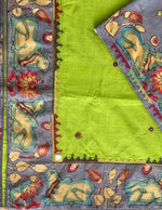 Load image into Gallery viewer, Kamdhenu Green Utsav Saree
