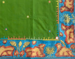Load image into Gallery viewer, Kamdhenu Mehendi Green Saree
