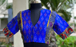 Load image into Gallery viewer, Silk blouse  kalamkari &amp; kanta embroidery (BL-SL-IK-KE-0010)
