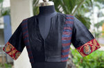 Load image into Gallery viewer, Silk blouse  kalamkari &amp; kanta embroidery (BL-SL-IK-KE-0011)
