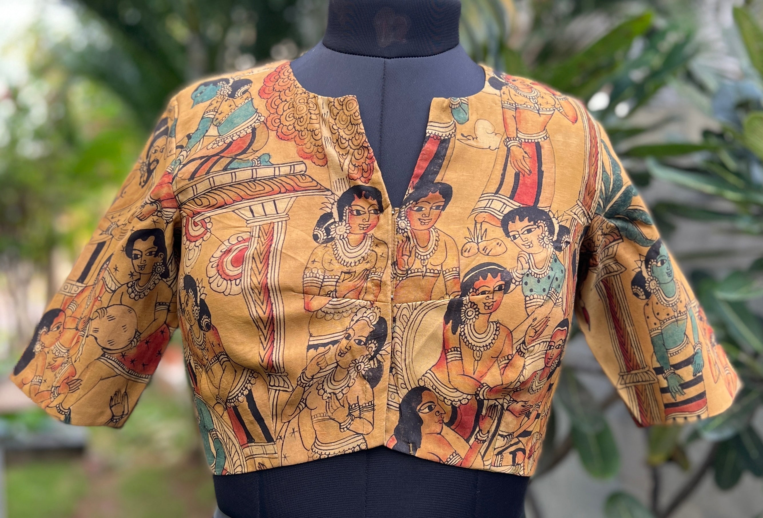 Silk Miniature work Blouse (BL-SL-MI-0004)