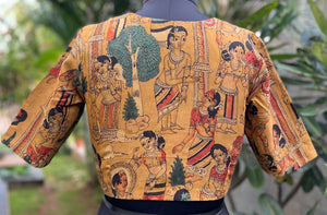 Silk Miniature work Blouse (BL-SL-MI-0004)