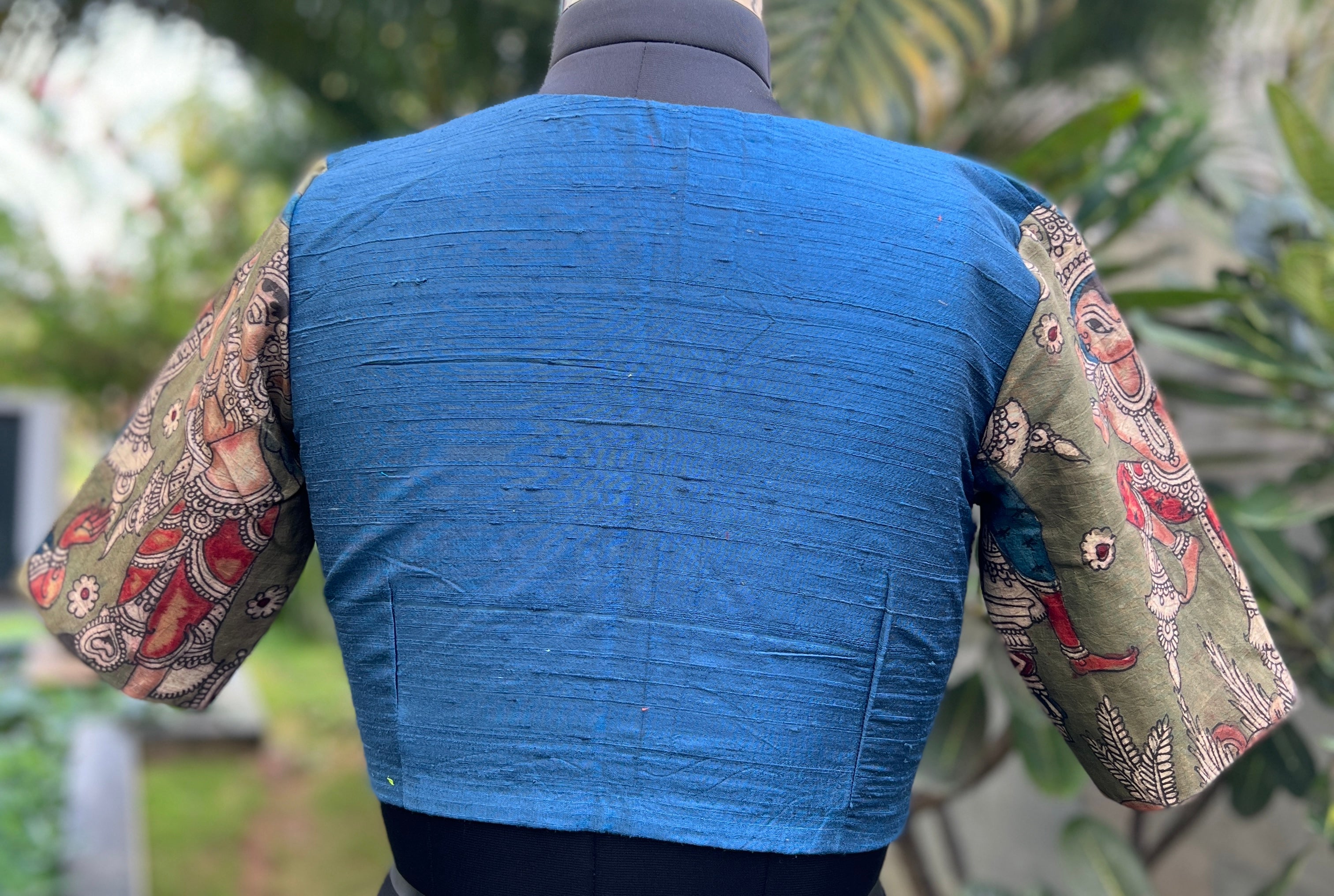 Silk Miniature work Blouse (BL-SL-MI-0009)