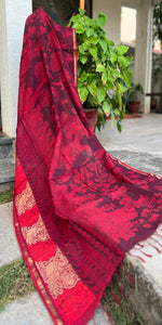 Maheshwari Silk Dupatta (DPT-SL-CR-0020)
