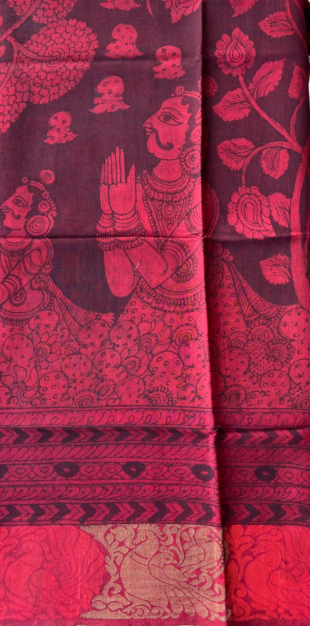 Maheshwari Silk Dupatta (DPT-SL-CR-0026)