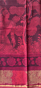Maheshwari Silk Dupatta (DPT-SL-CR-0031)