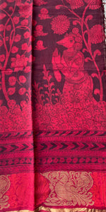 Maheshwari Silk Dupatta (DPT-SL-CR-0032)