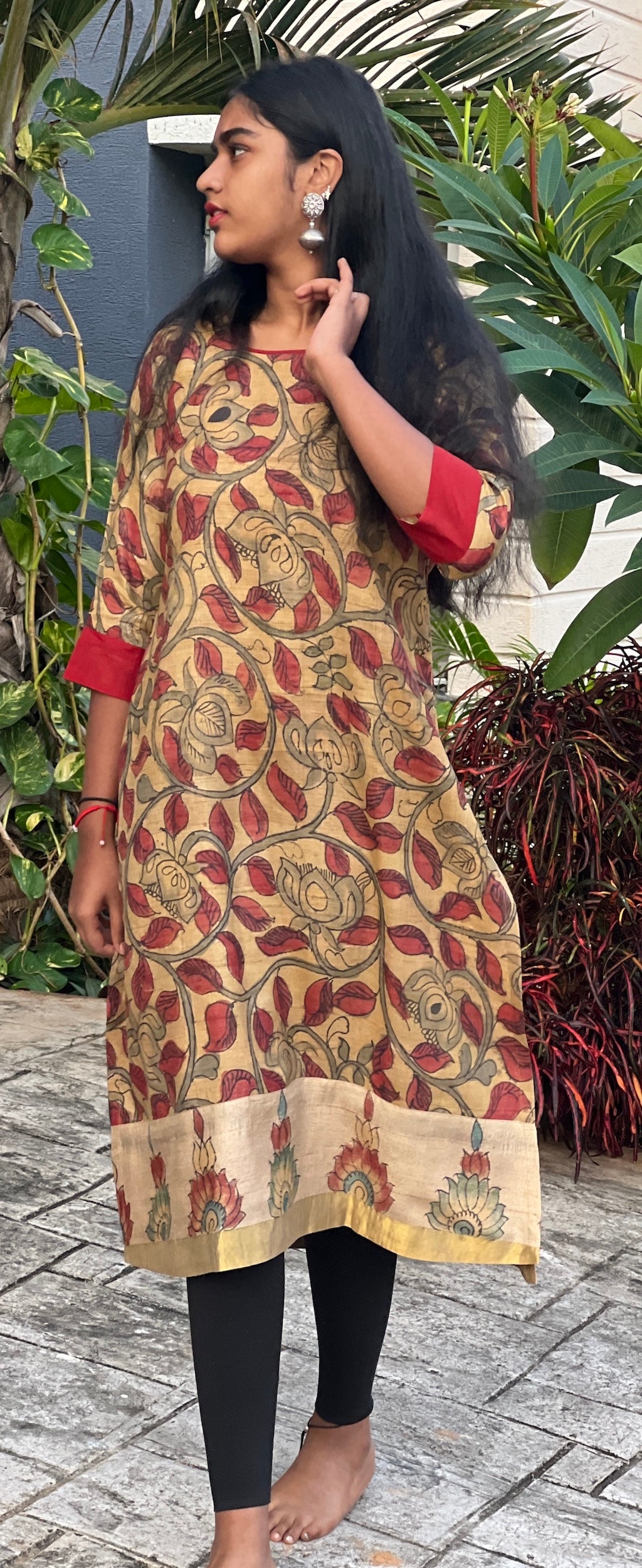 Kurta: Tussar silk with Jalar Border(KR-CT-ASR-0007)