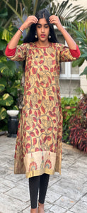 Kurta: Tussar silk with Jalar Border(KR-CT-ASR-0007)