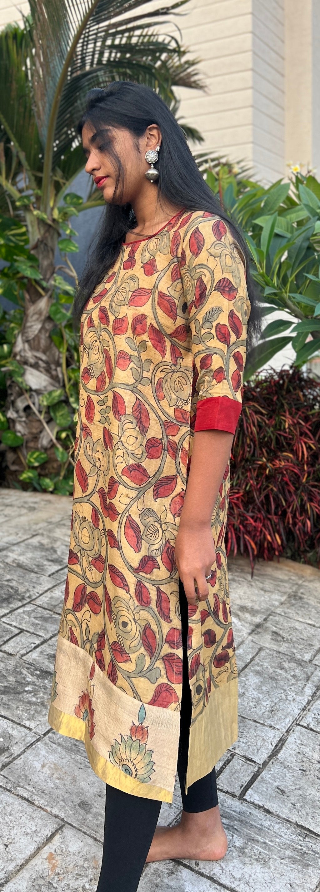 Kurta: Tussar silk with Jalar Border(KR-CT-ASR-0007)