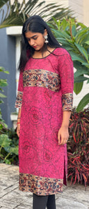 Kurta: Tussar with allover Kalamkari (KR-CT-ASR-0005)