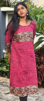 Load image into Gallery viewer, Kurta: Tussar with allover Kalamkari (KR-CT-ASR-0005)
